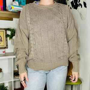 Lobo By Pendelton Brown Knit Sweater Pullover